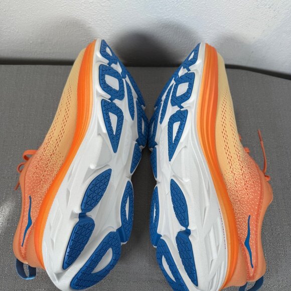 Hoka One Men's Bondi 8 Running Sneaker Shoes 13D  Orange Athleisure Comfort - Picture 4 of 14